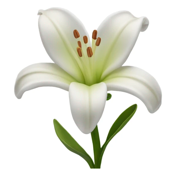 eine weisse lilie sticker