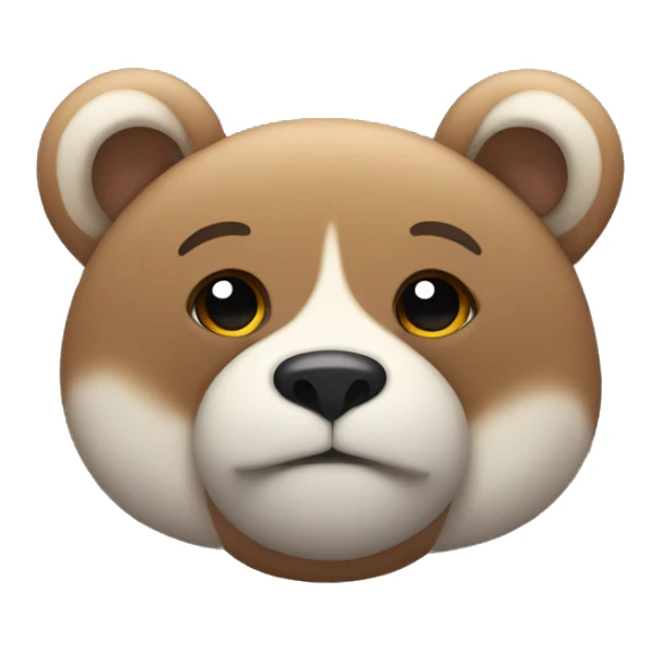 Un osito tierno con sueño sticker