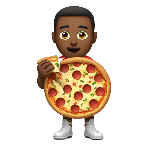 watch football while eating pizza sticker