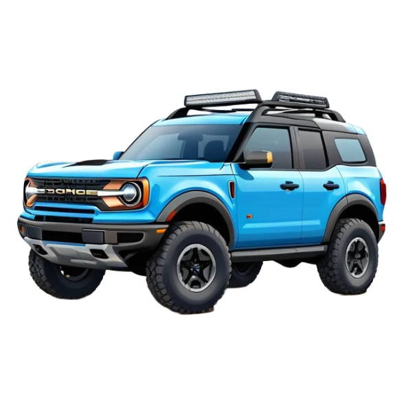 Ford bronco sport area sky blue sticker