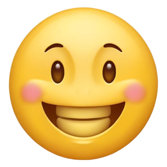 smiling emoji with yellow bone in it’s mouth sticker