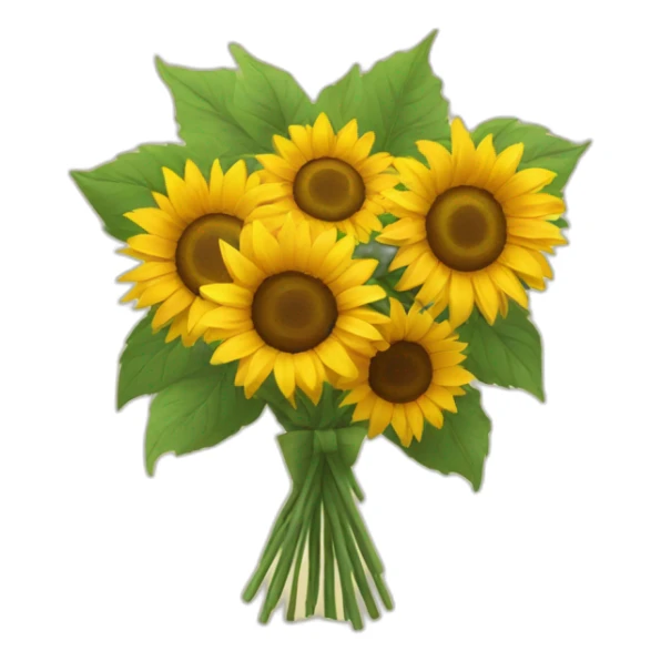 Bouquet of sunflowers sticker