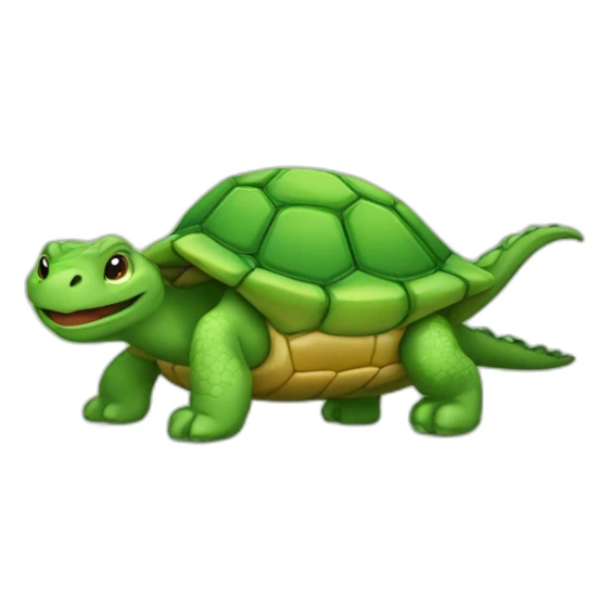 Ça sur une tortue qui est sur un dragon sticker