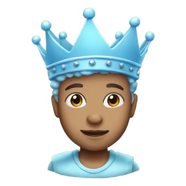 babyblue crown sticker