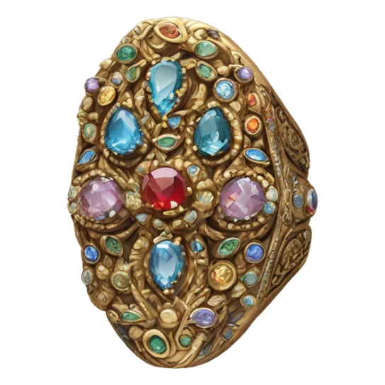 Hand with lots of rings  sticker