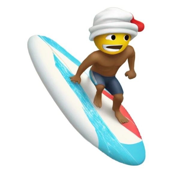 I surfing in Mexico at Christmas ￼ sticker