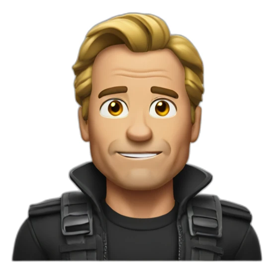 arnold in total recal movie sticker