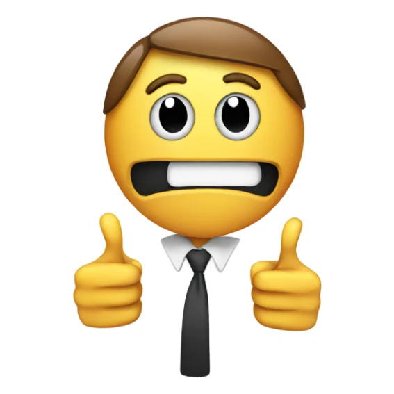 emoji face with wide eyes holding two thumbs up sticker