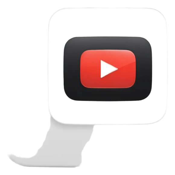 YouTube Shorts logo, black vertical rectangle with rounded corners and white play button in the center sticker