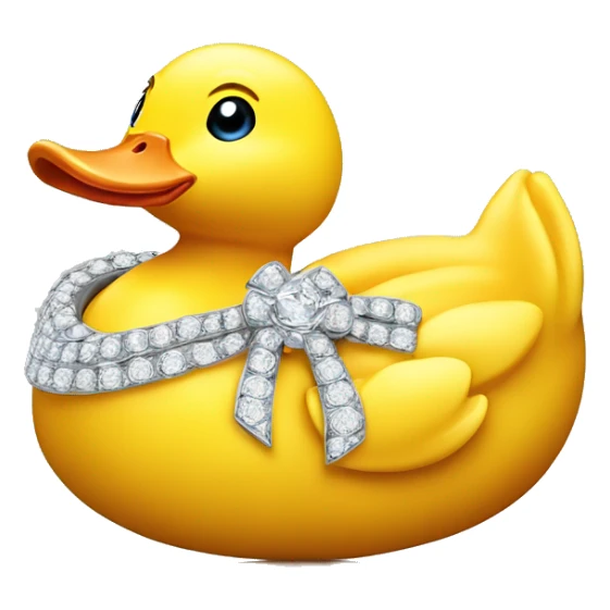 Rubberduck shaped 56-carat diamond sticker