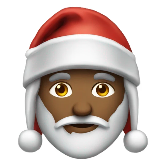 spartan male wearing santa hat sticker