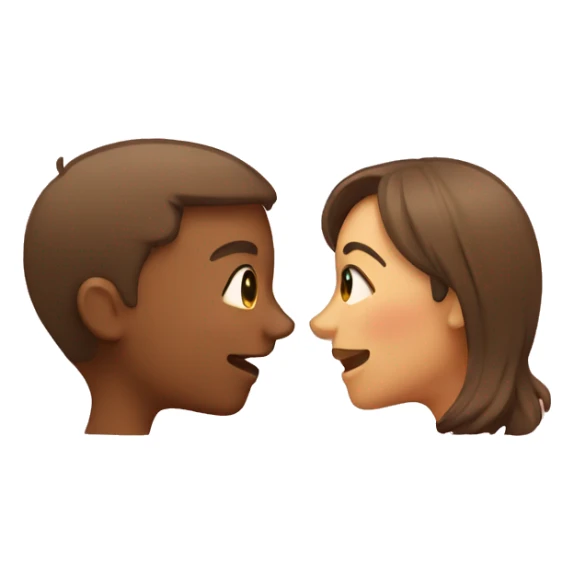 giving kissing and laughing sticker