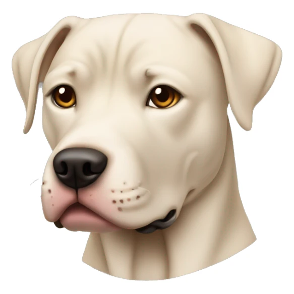 Mezcla de labrador pitbull café oscuro cuerpo completo lateral sticker