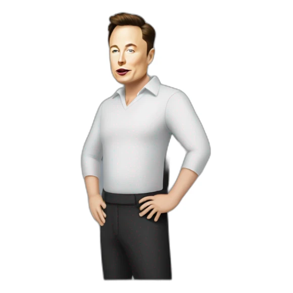Elon Musk detroying the world sticker