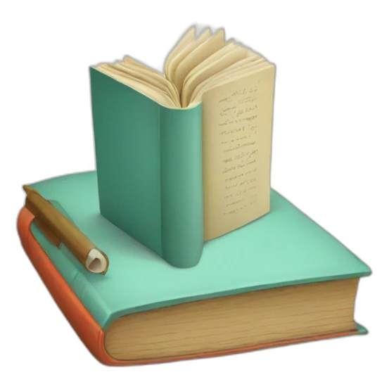 book with sticker sticker