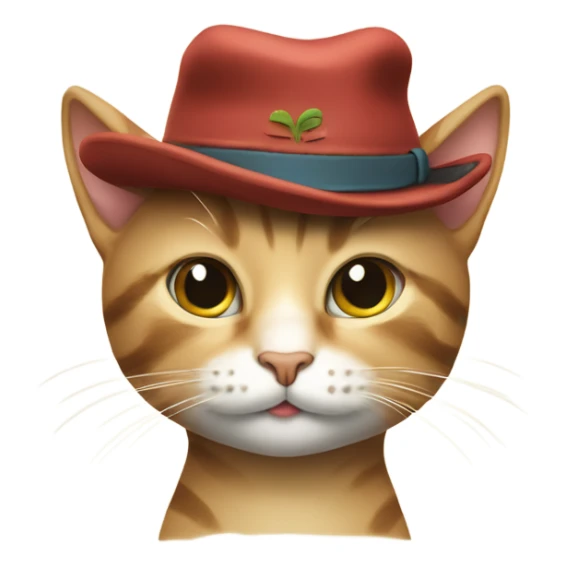 cat wearing hat saying “meowdy y’all” sticker