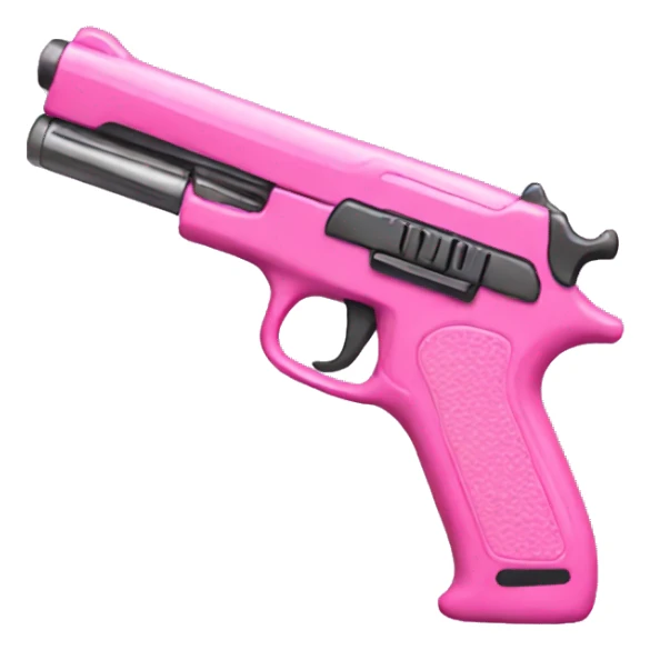 Pink gun sticker
