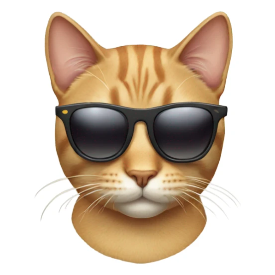 Cat with sunglasses sticker