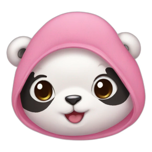 pink baby of panda sticker