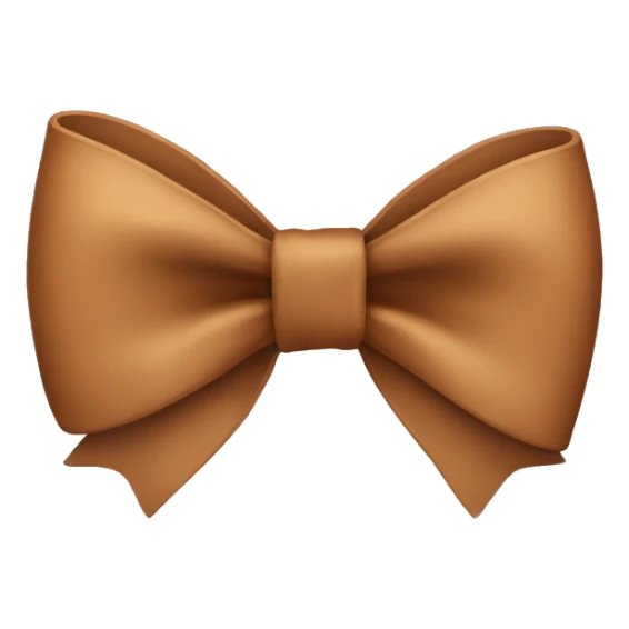 Brown bow  sticker