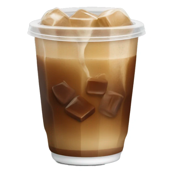 Starbuck ice coffee with ice cubes sticker