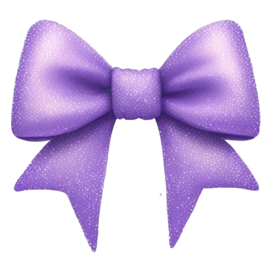 Bow in lavander color with sparkles sticker