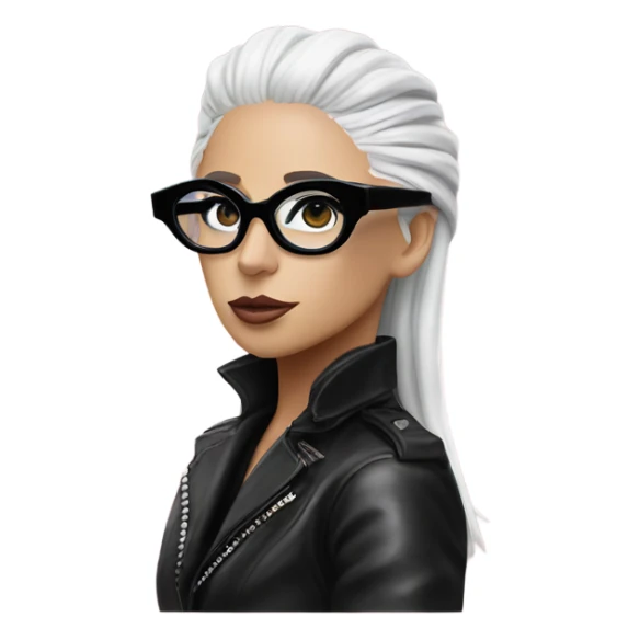 lady gaga rain on me black glasses  sticker