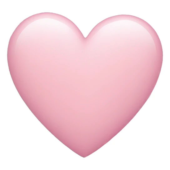 light pink heart sticker