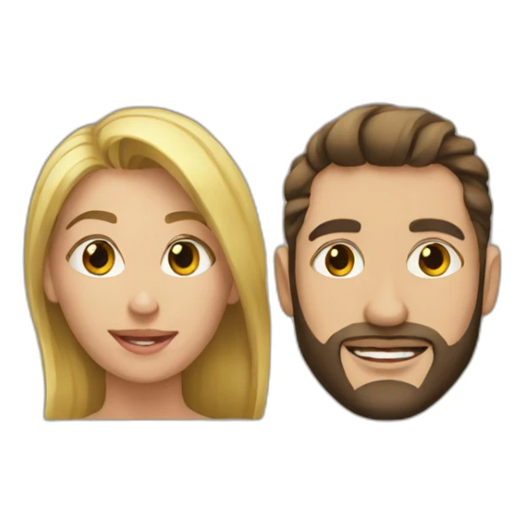 Me and my wife sticker