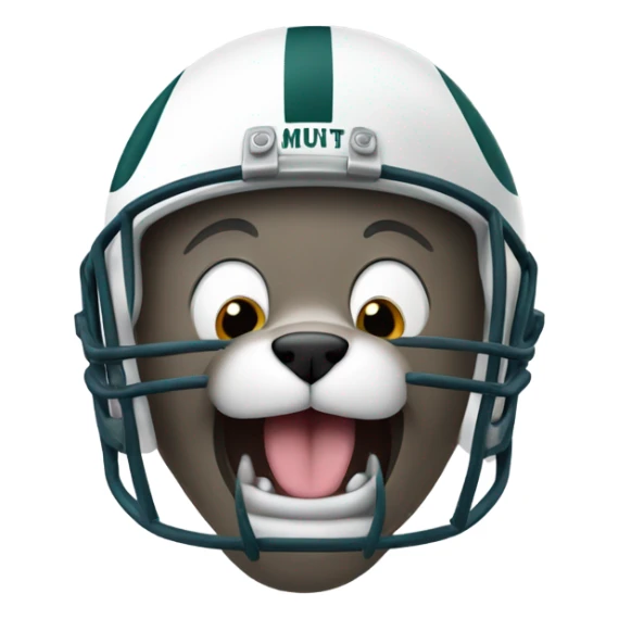  happy cat football helmet sticker