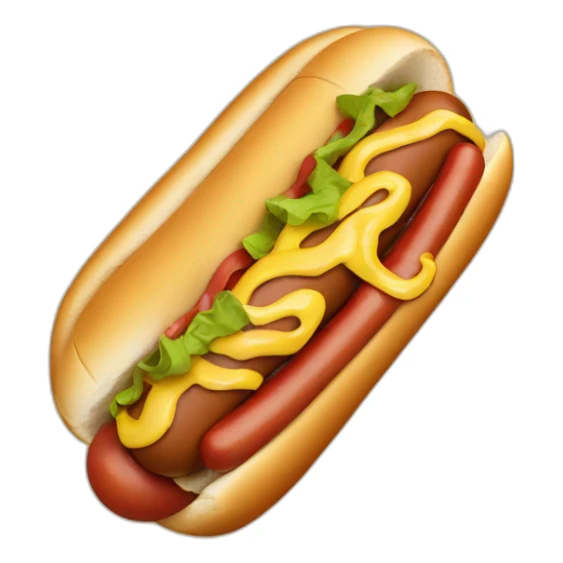 Hot dog eating a hot dog  sticker