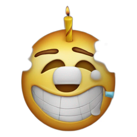 Happy birthday inside no smoking cercle sticker