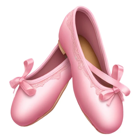 Crossed pink ballet shoes with long and beautiful corses design sticker