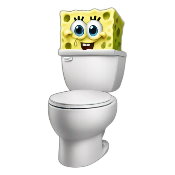 spongebob toilet sticker