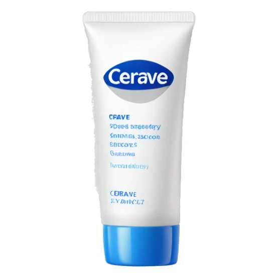 eye cream bottle with label cerave style  sticker