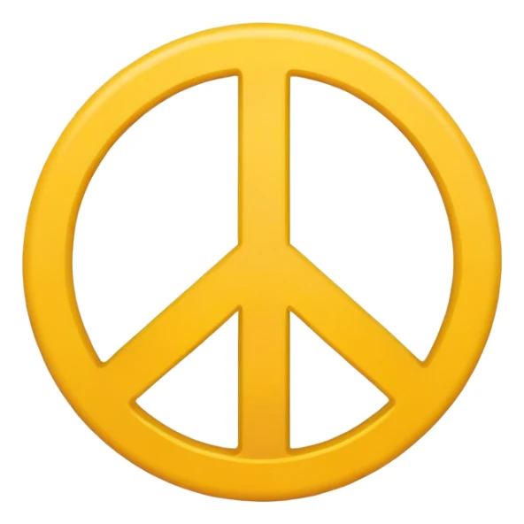 Sad peace sign emoji sticker