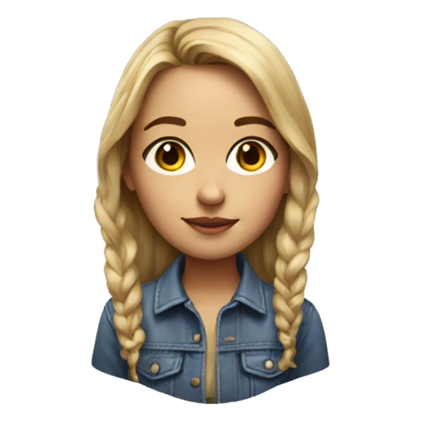 realistic portrait of a girl sticker