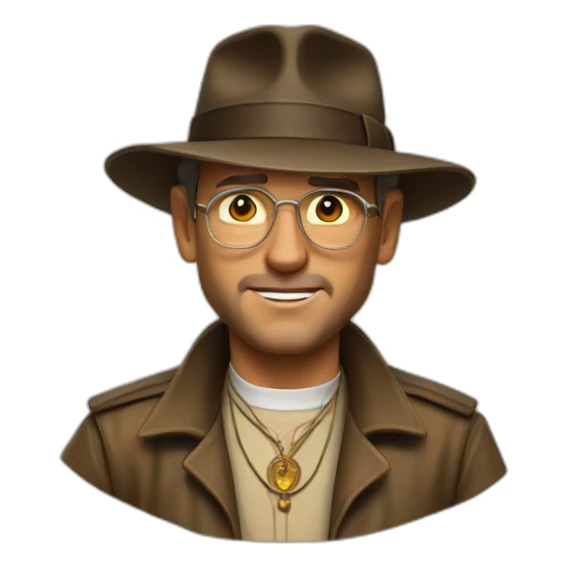 indiana jones priest sticker