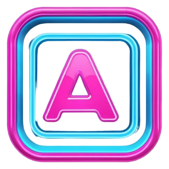 Neon Sign – Bright pink-blue glowing sign, futuristic font.
 sticker