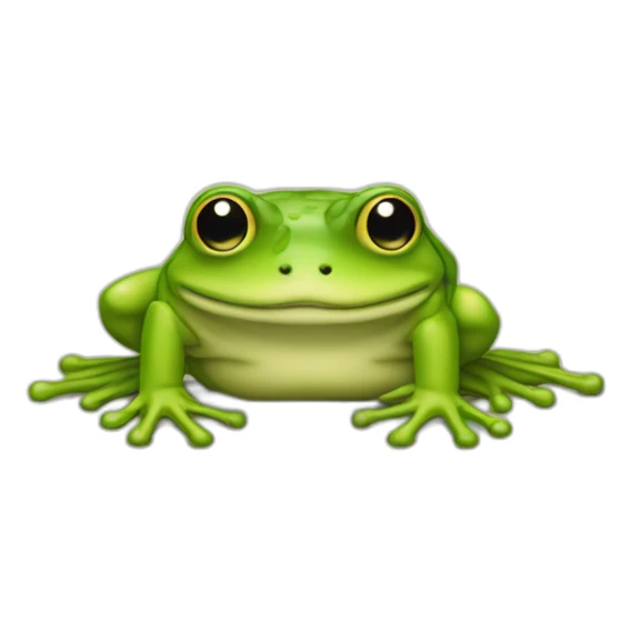 grenouille avec une couche culotte sticker