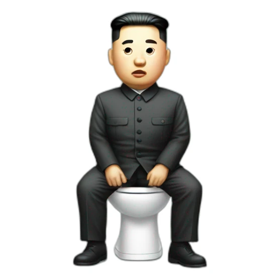 Kim jung un on toilet sticker