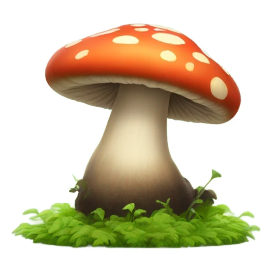 Mushroom growing on big foot sticker