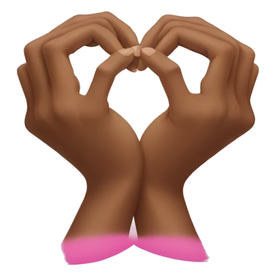 Woman making a heart with her hands  sticker