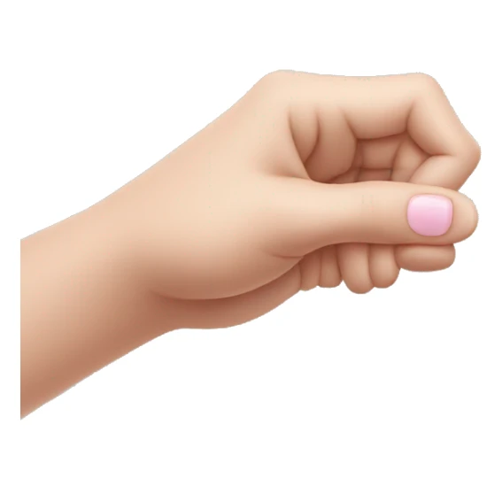 a hand sticking out 1 pinky finger sticker