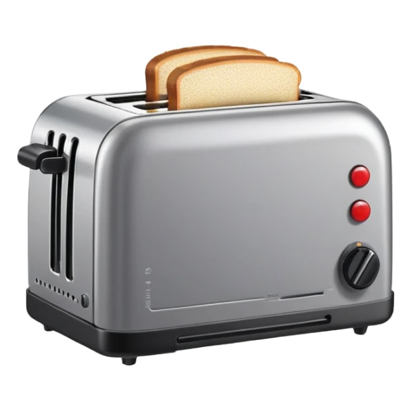 A 8-bit pixel art emoji of a toaster sticker