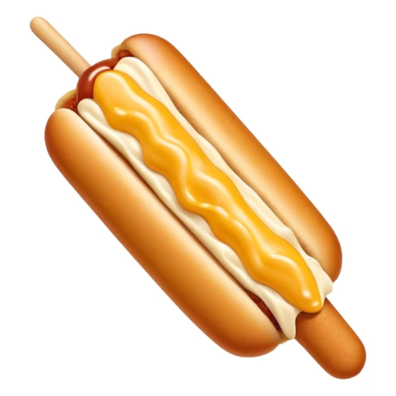 Korean corn dog with cheese stretching out sticker