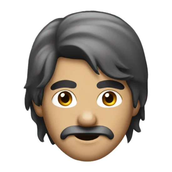 bandit with hair back sticker