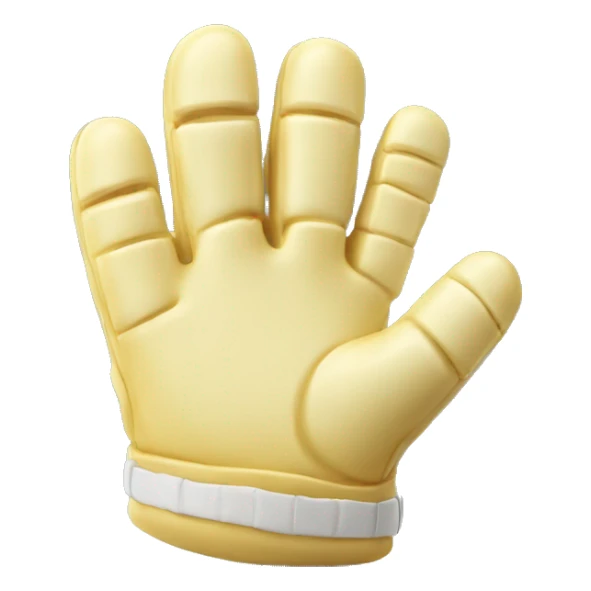 Football glove made Of butter  sticker