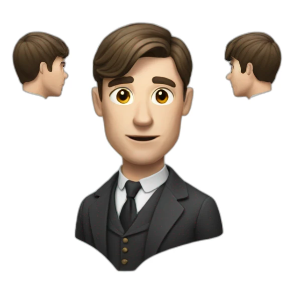 A reality emoji of Tom Shelby sticker