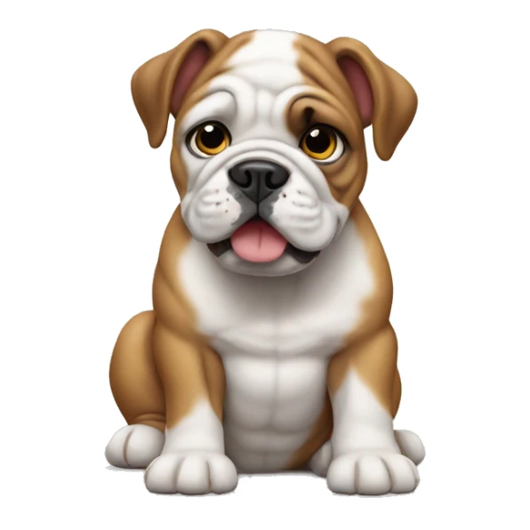 Bulldog puppy sticker